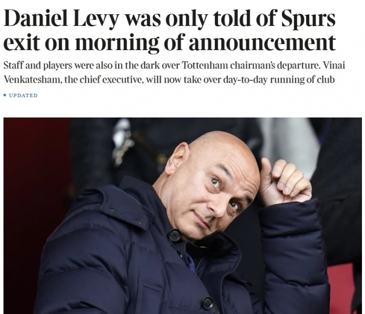 五大联赛积分榜-泰晤士报：列维对突然离职感到意外，原定周五仍有会议安排