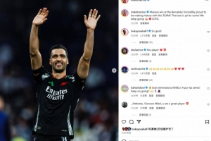 助攻双响，梅里诺社媒晒庆祝照：最好的我们还没有到来，继续前进